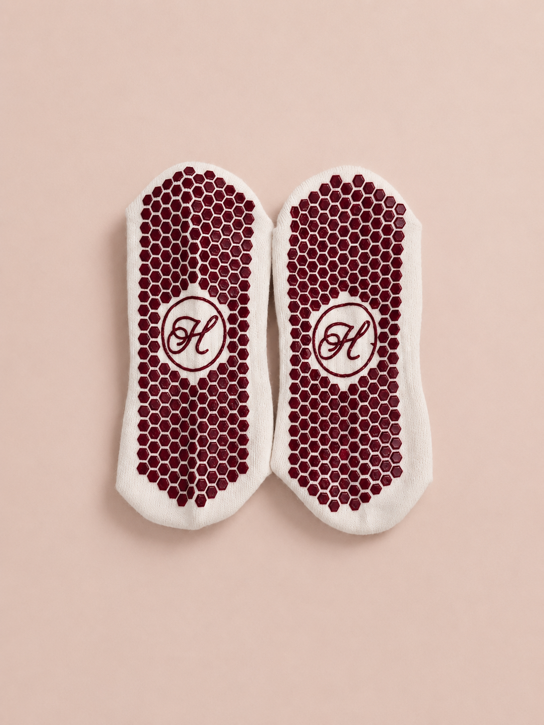 Cherry Signature Grip Socks- Red